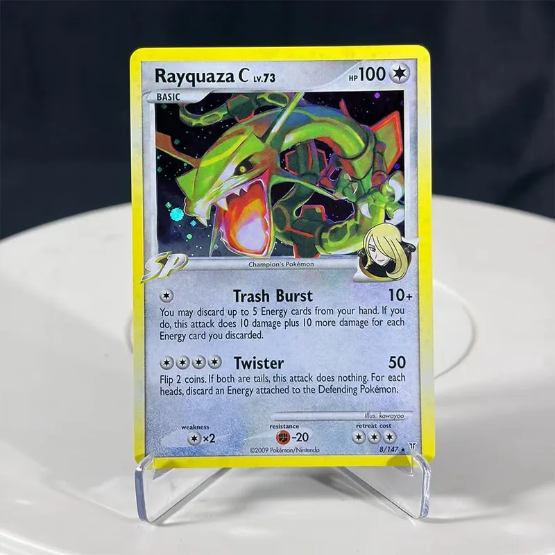 Karty proxy Seria EX Rayquaza Złota gwiazda Charizard Gengar Pikachu Hobby Hobby Kolekcje Kolekcja gier Karty Anime — image 3