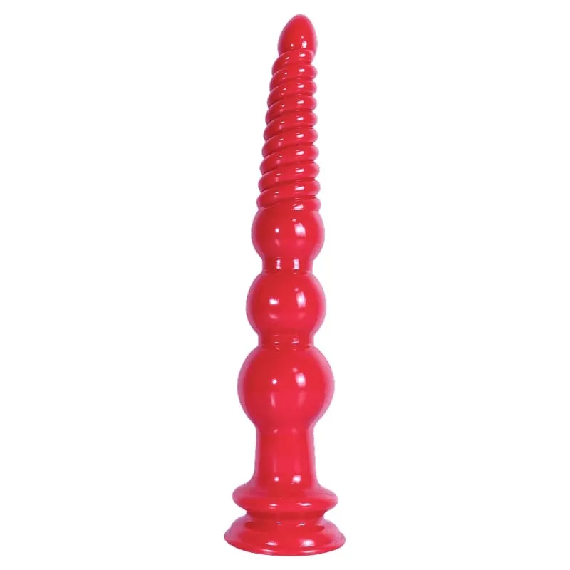 부드러운 PVC 조롱박 모양의 항문 구슬 질감 된 항문 플러그 흡입 컵 항문 플러그 전립선 마사지 커플 남녀 공용 성인 섹스 토이 — image 1