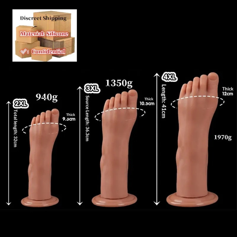Styl nohou Anální kolík Velký silikonový zadek Hluboká masturbátor Dildo Dildo Stimulátor Anální Dildo Sexuální hračka pro dospělé pro ženy 성인용품 — image 16