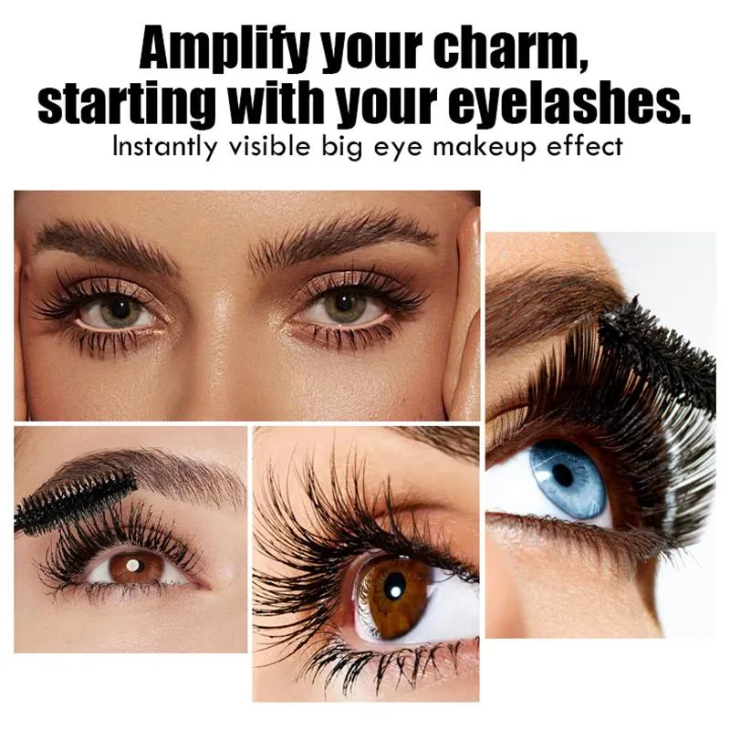 Mascara noir pour les yeux, Extension de cils imperméable, en Fiber de soie, maquillage pour les yeux, cosmétique coréen — image 2
