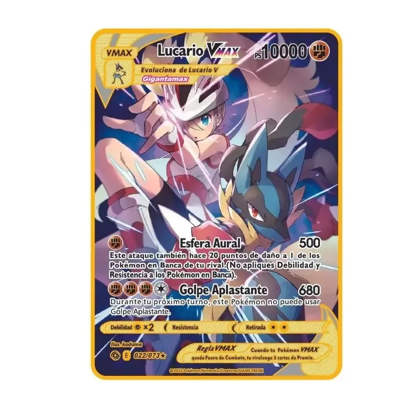 Pokemon Card Vmax Metal Pokémon Letters Pikachu Gx Mewtwo Charizard Vstar Anime Games Toys Golden Iron Playing Cards Kids Gifts — image 17