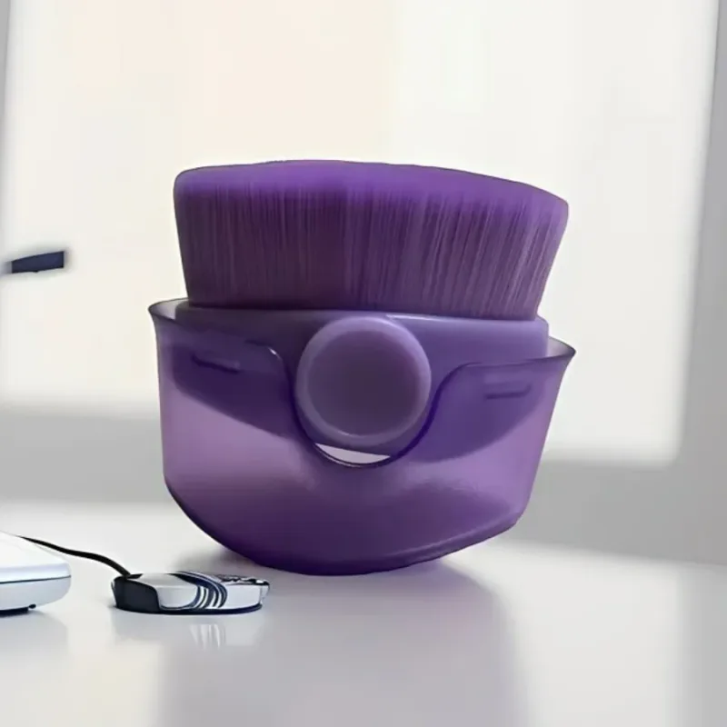 Mehrzweck-Gesichtspinsel mit Etui, Foundation, Rouge, Puderpinsel für flüssige Cremes, reisefreundliches Make-up-Werkzeug — image 10