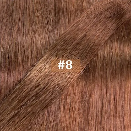 Solove Straight 6D-2 Virgin Human Hair Extensions Handmade Seamless Loop Micro Ring Hair Extensions 10-30” 50g/set Natural Color — image 12