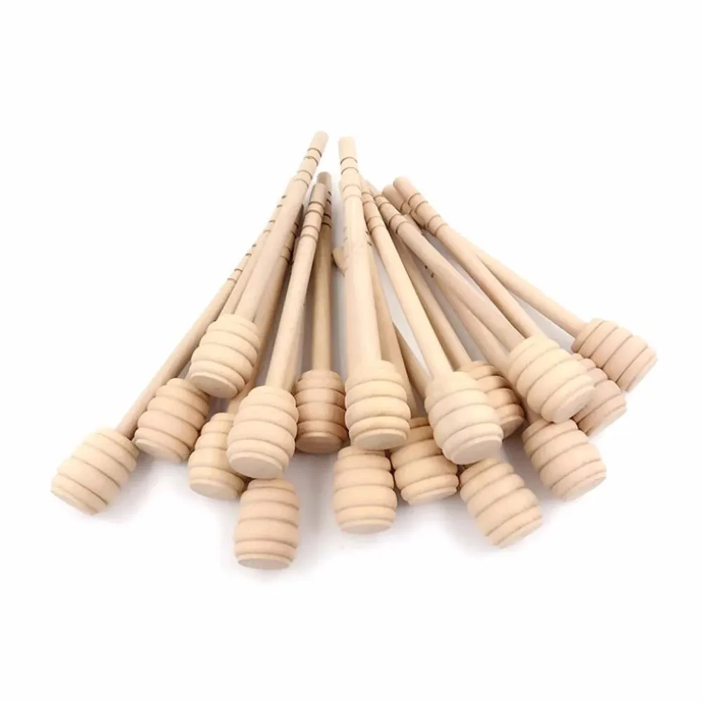 100 ชิ้นไม้น้ำผึ้ง Dipper Stick Server สำหรับน้ำผึ้ง Dispense Drizzle น้ำผึ้ง — image 6