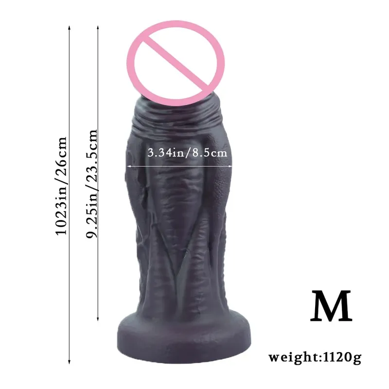 Super duża skóra Dildo Penis masażer prostaty pasek-on silikonowy realistyczny korek analny Masturbator seksowne dorosłe ogromne wibratory Sex zabawki — image 12