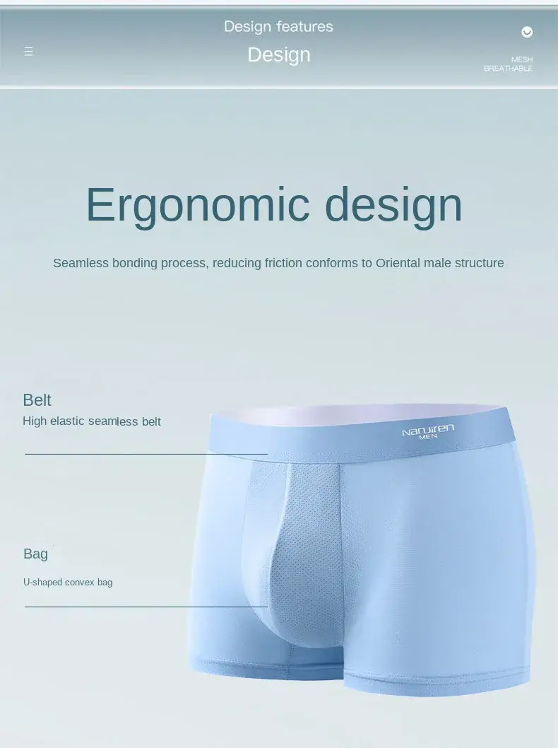 Men Boxers Men's Underwear 3A Antibacterial Underpants Ice Silk Men Boxer Shorts Breathable Elastic Male Panties Plus Size L-6XL — image 7