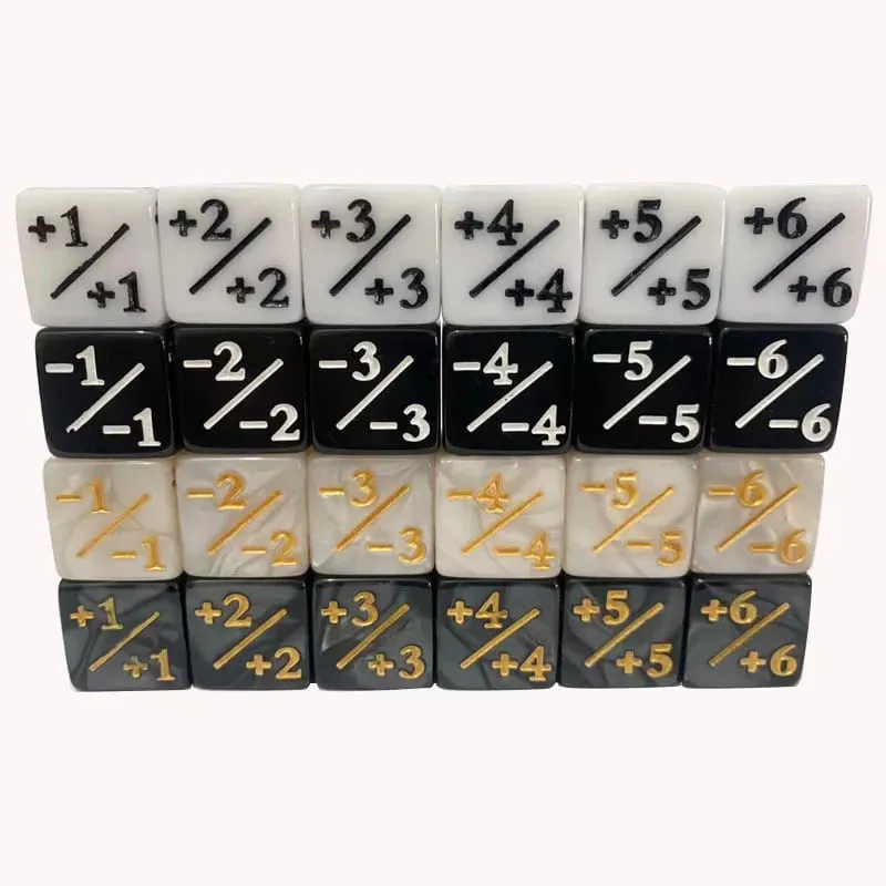 16 mm 6 seitliche Würfelzähler + 1–1 Kinderspielzeug zum Zählen für MTG The Gathering Card Gaming Token Treuegeschenk 10 Stück/Beutel — image 4