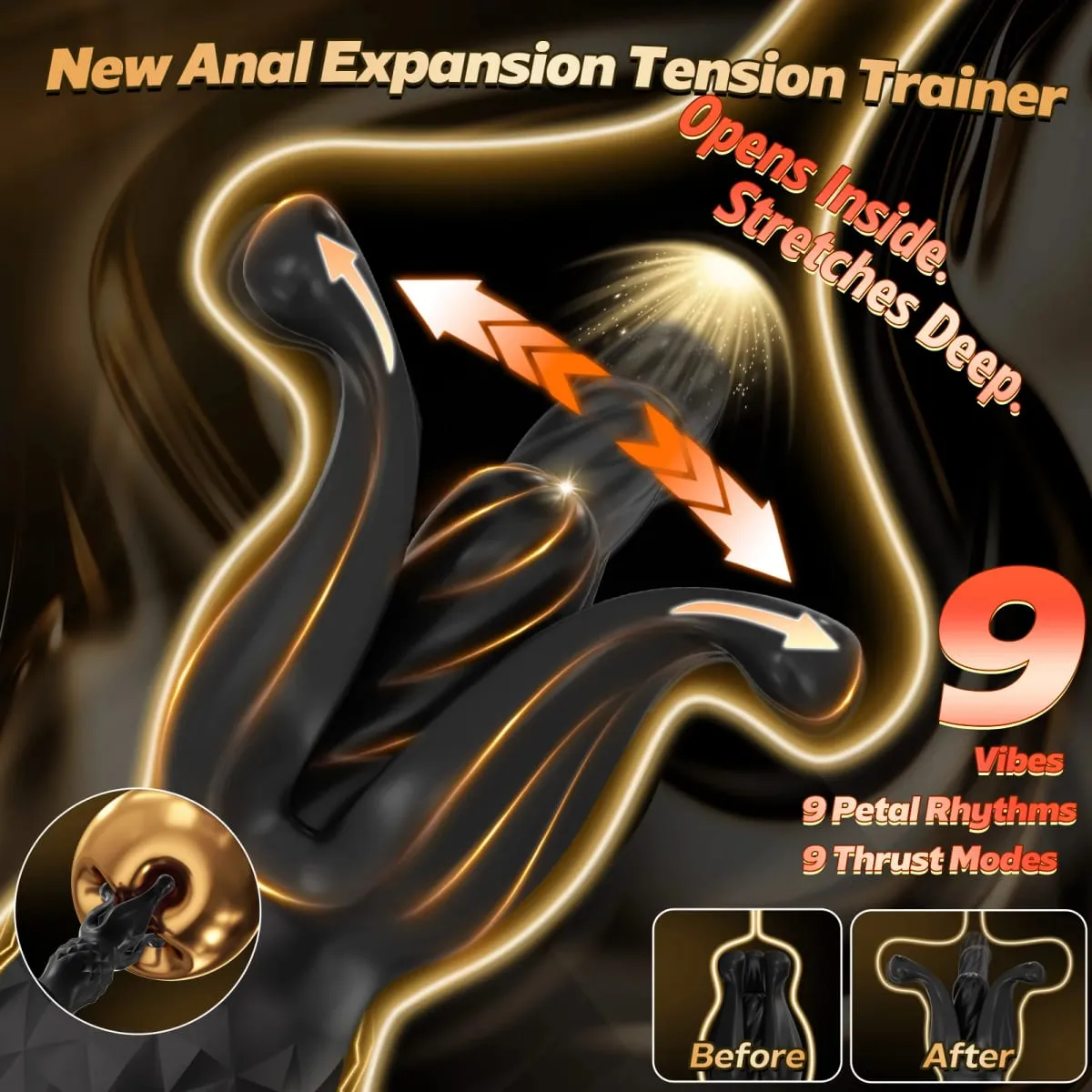 ชาย Anal Prostate Massager Vibrator รีโมทคอนโทรล Thrusting Dildo Vibrating Butt ปลั๊กแหวน Cock เพศของเล่นสำหรับผู้ชายผู้หญิง — image 2