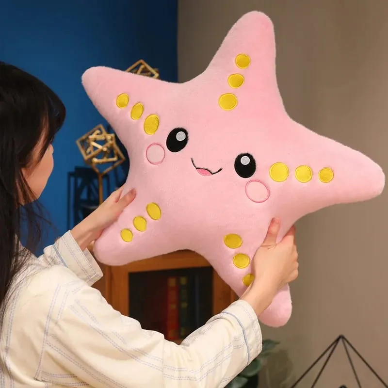 12/43 cm Seestern Stern Plüsch Kissen Gefüllte Lächelnde Ozean Tier Bunte Kissen Sofa Stuhl Dekor Geschenk — image 4