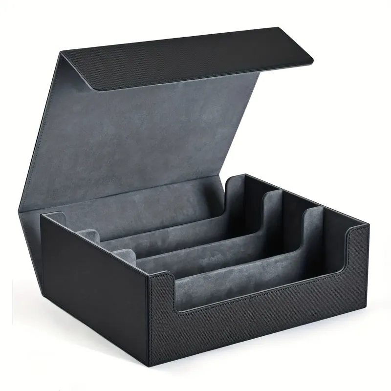 Boîte de rangement pour cartes à collectionner, peut contenir plus de 1800 jeux simples, fermeture magnétique, boîte à cartes en cuir PU, convient aux cartes TCG Yugioh — image 4