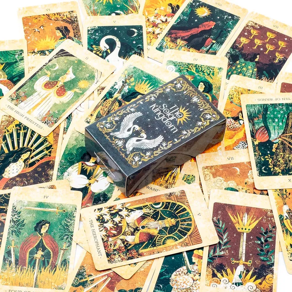 Il mazzo dei tarocchi del regno solare, set di 78 carte Oracle per l'intuizione cosmica e la divinazione, versioni inglesi, gioco da tavolo — image 6