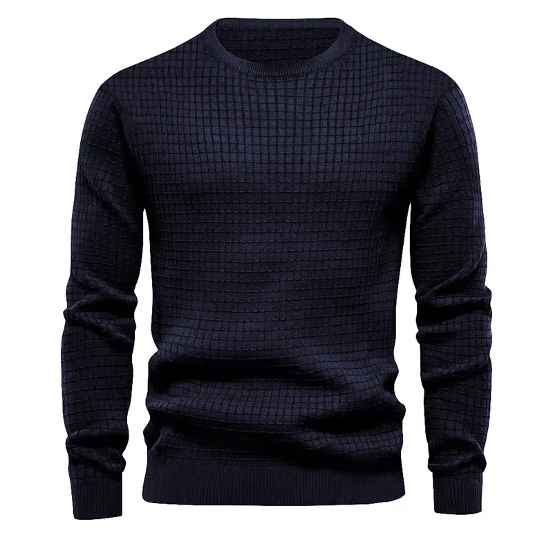 New Men's Crew Neck Sweatshirts Solid Color Large Sweatwear Spring Outdoor Jogging Tops — image 3