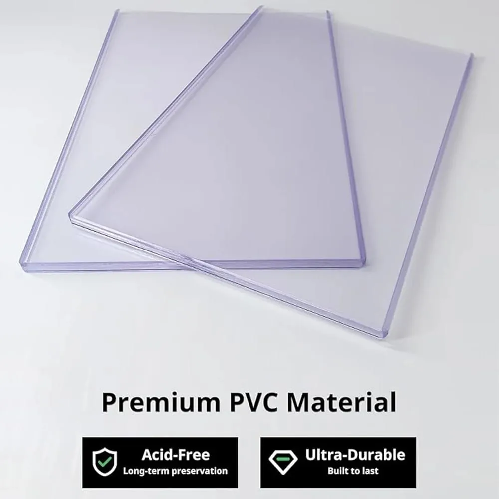 10Pcs 팩 만화 책 홀더 케이스 내부 크기 279x177x5mm UV 보호 슬리브 플라스틱 엄밀한 보관 케이스 — image 4