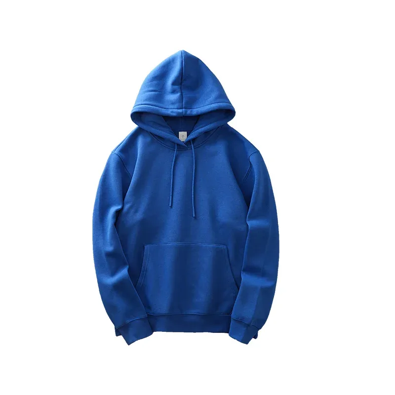 เสื้อลำลองสำหรับชายฤดูหนาว Ticken สีทึบหลวมพื้นฐานขนแกะ Hoodies เสื้อแขนยาวผู้ชายเสื้อผ้า — image 10