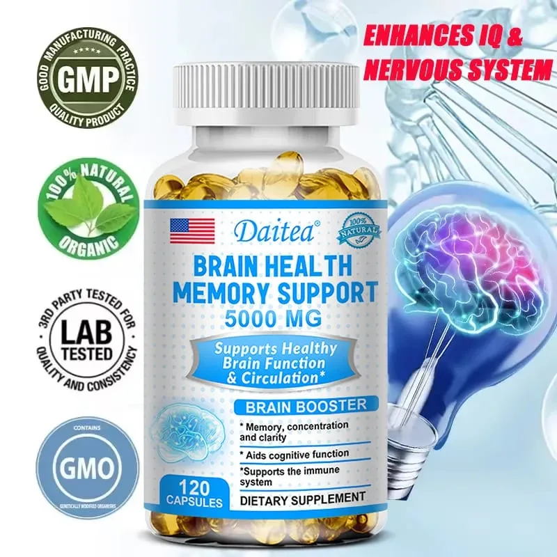Brain Nootropics - Improves Memory and Focus Benefits The Nervous System Replenishes Energy and IQ Health — image 1