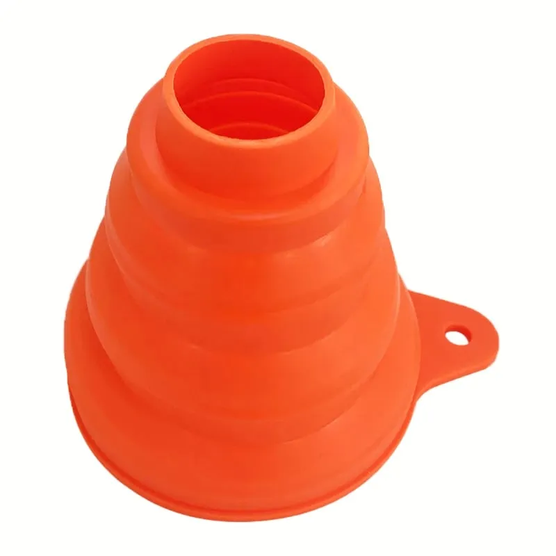 Entonnoir en Silicone pliable, trémie de remplissage S/L pour pot de cuisine, distributeur de bouteilles de vin, transfert automatique d'huile moteur et d'essence — image 10