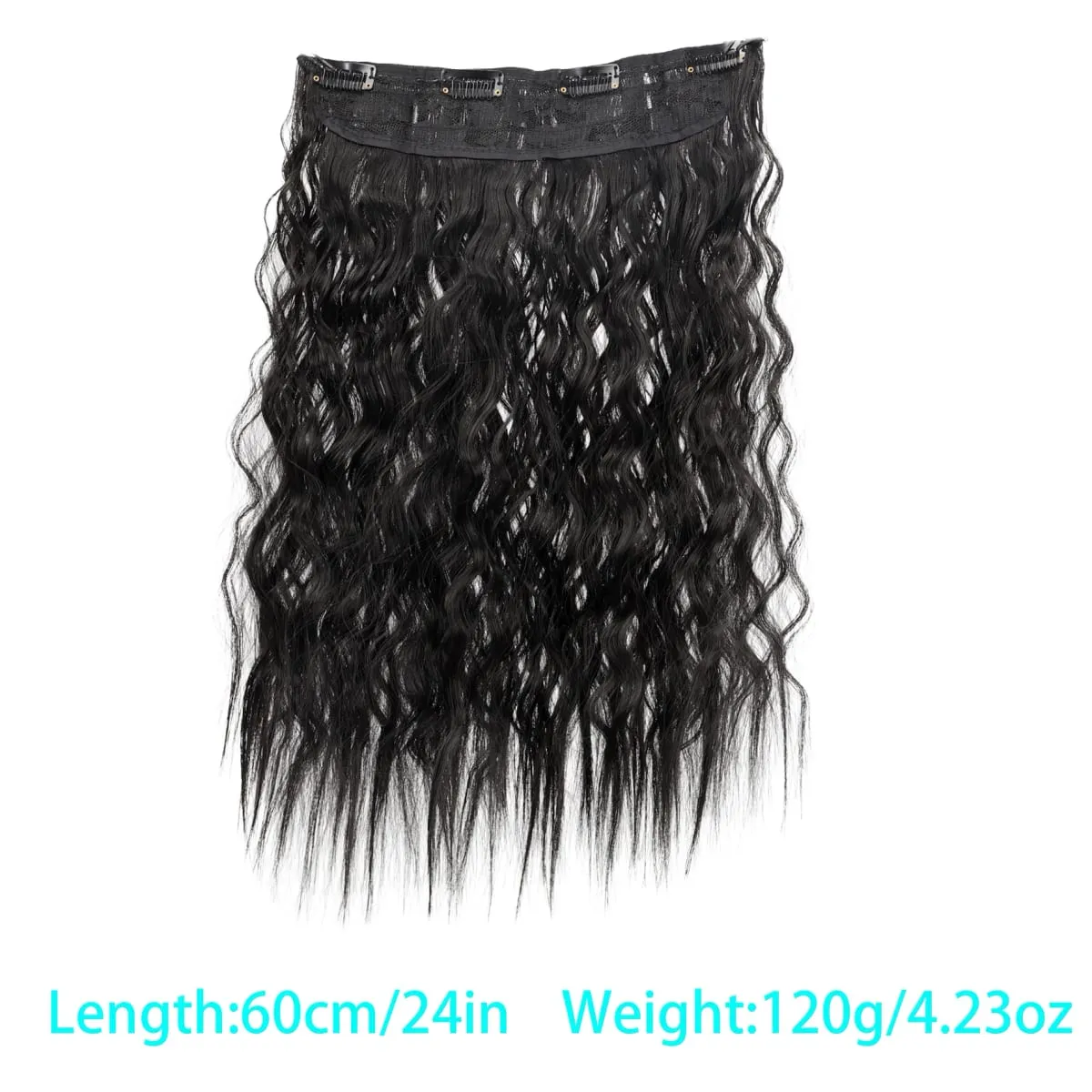 Synthetic corn beard curly hair extensions in three sizes wig head covers full top hair covers replacement for women's wigs — image 16