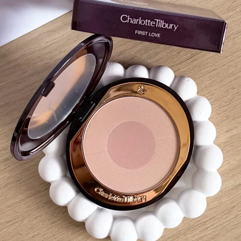 Charlotte Tilbury PILLOW TALK Series Soft Heart Double Color Powder Blusher Color Plate Hot Color Code First Love Sex on Fire — image 10