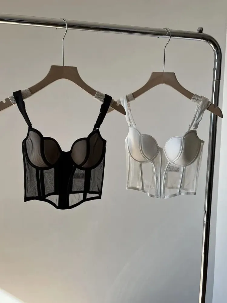 Francês longo fishbone malha retalhos sutiã conjunto fino moldar peito levantar lingerie sexy roupa interior macio e confortável S-XL terno — image 3