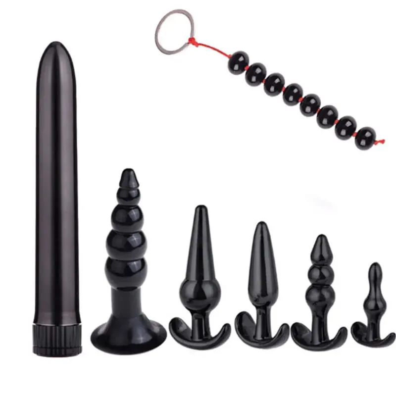 4/5/7/8 Teile/satz Silikon Butt Plug Dildo Masturbation Anal Plug Vaginal Plug Sex Spielzeug Kombination anal Perle Dilatator Spielzeug für Homosexuell — image 14