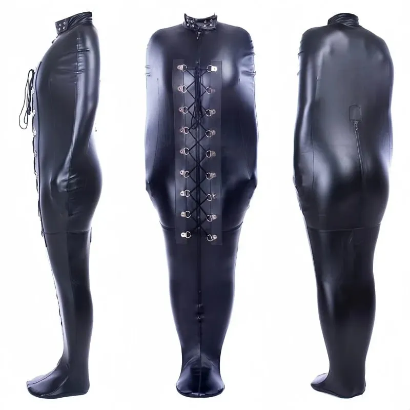 Erotic Games Full Body Restraint Costume with Elastic Arm Bondage Sleeping Bag for Couple BDSM Slave Training Sex Toys — image 1