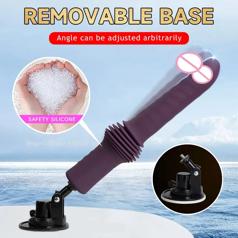 Telescopic Dildo Vibrator G Spot Clitoris Stimulator เครื่องนวดการสำเร็จความใคร่ Thrusting Retractable ช่องคลอดของเล่นของเล่นสำหรับผู้ใหญ่ผู้หญิง — image 6