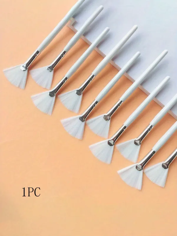 1/3pcs Fan Shape Foundation Makeup Brushes Multifunctional Facial Mask Brush Essential Oil Women Beauty Makeup Tools Brush — image 5