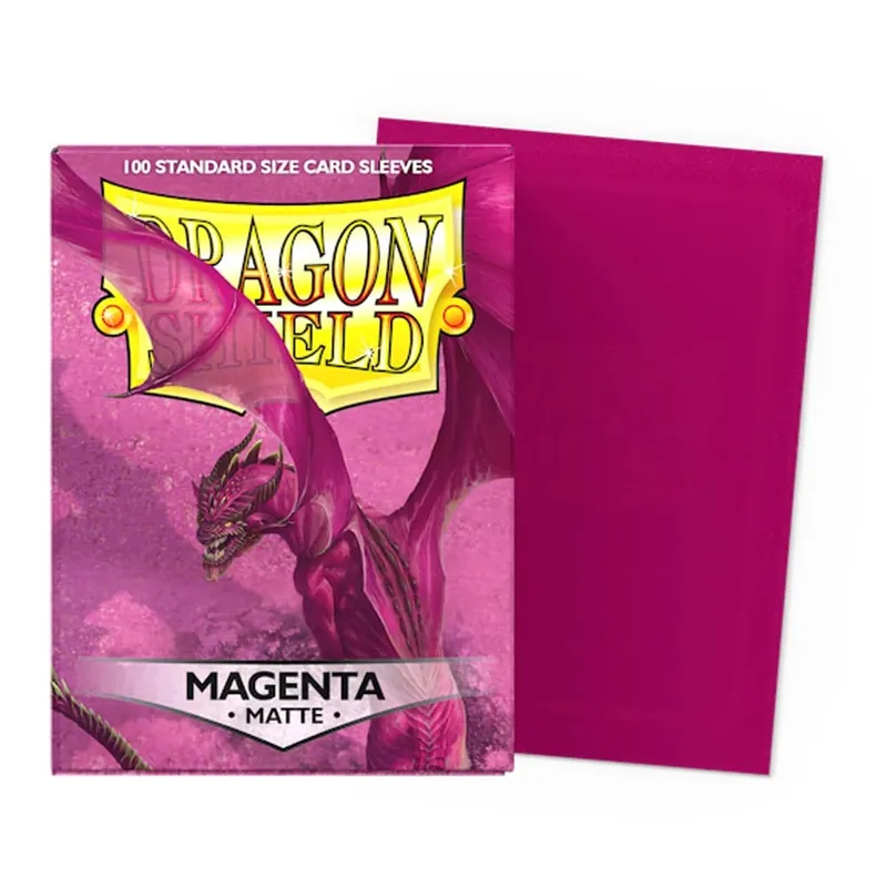 100 PCS/BOX 66x91mm Saiz Standard Demark Dragon Shield Lengan Kad Matte untuk Lengan Kad Permainan Papan MTG/PKM/YGO/TCG