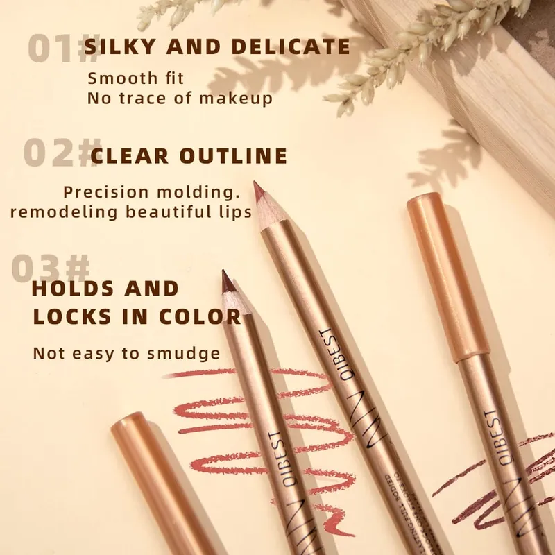 12 PCS Lipliner ชุด Waterproof Matte Lip Pencil ลิปสติก Lip Liner ปากกา Smooth Nude ลิปสติกปากกาสำหรับเครื่องสำอาง — image 5
