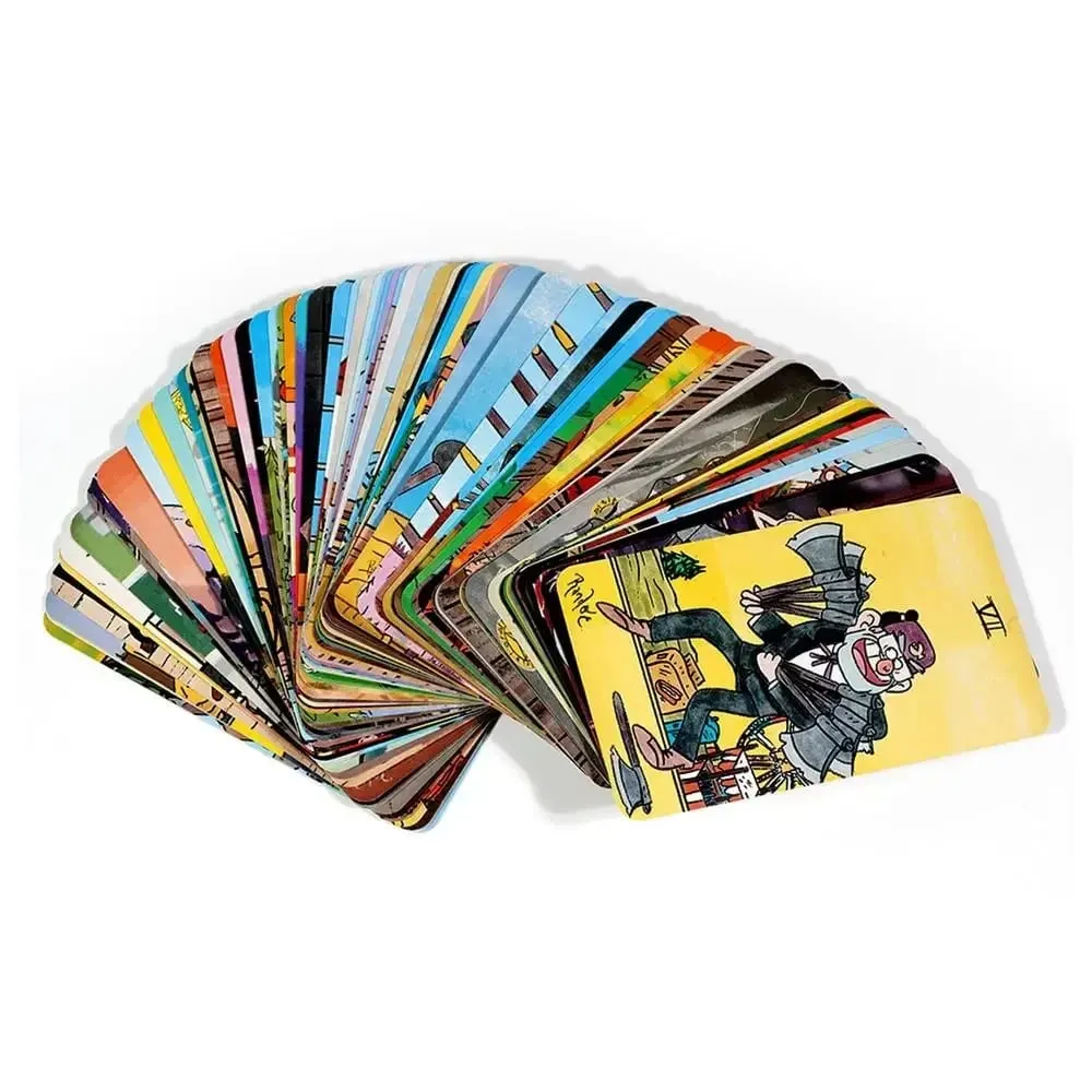 Cartas de tarô misteriosas, baralho de 78 cartas inspirado em Gravity Falls, versão em inglês, jogos de tabuleiro de tarô para iniciantes — image 4