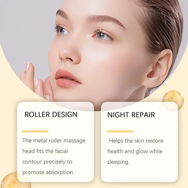 Roller Ball Night Essence บำรุงผิวให้ความชุ่มชื้นอย่างอ่อนโยนปรับปรุงสภาพใบหน้า Hydrating Night Serum — image 3