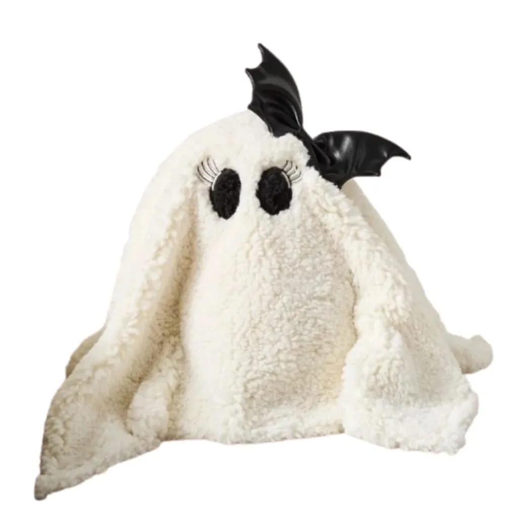 สนุกน่ารัก Ghost Dog หมอนผ้าฝ้าย PP สีขาวของขวัญฮาโลวีนตกแต่งห้องค้างคาวโยนหมอนห้องนอน — image 11
