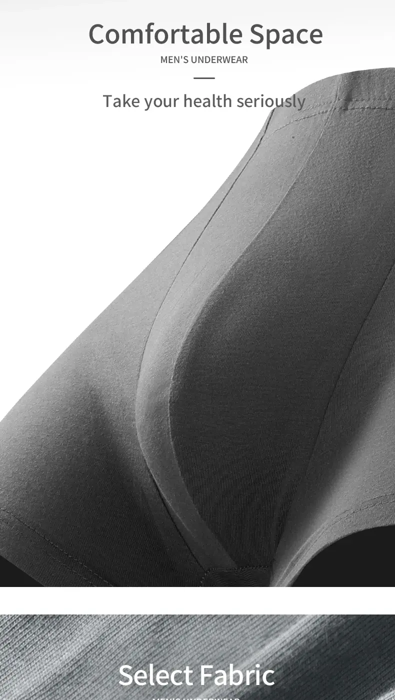 3-Pack Men's Pure Cotton Underwear Men's Summer Large Size Breathable Sports Boxer Briefs Thin Cotton Boys' Boxer Briefs — image 2