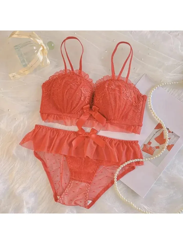 Küçük Göğüsler için Kablosuz Push Up Sütyen Sarkma Önleyici Dantel Bralette Kadın Yastıklı Olmayan İç Giyim Geliştirmek ve Kaldırmak için Konfor Sütyen — image 7
