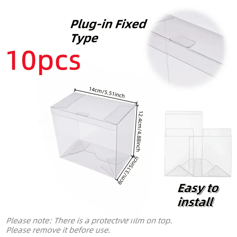 5/10pcs Clear PET Booster Box Protector Case for PTCG TCG Cards Scratch-Resistant Display Storage Shell for Trading Cards — image 8