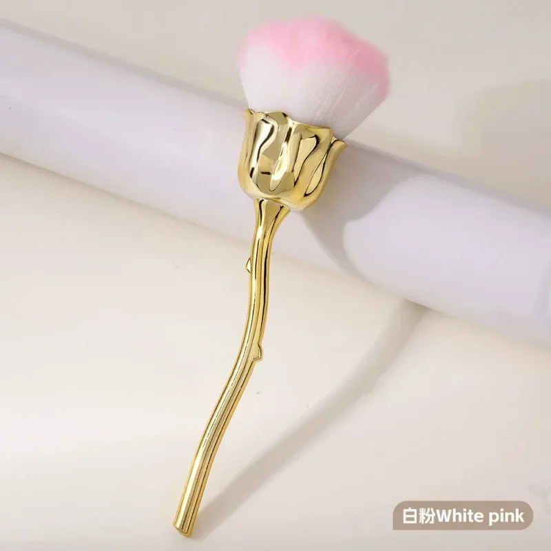 Rose Blomst Form Makeup Børste Rund Makeup Løse Pulver Børster Manicure Neglepolering Støvfjernelse Børste Skønhed Make Up Værktøj — image 13