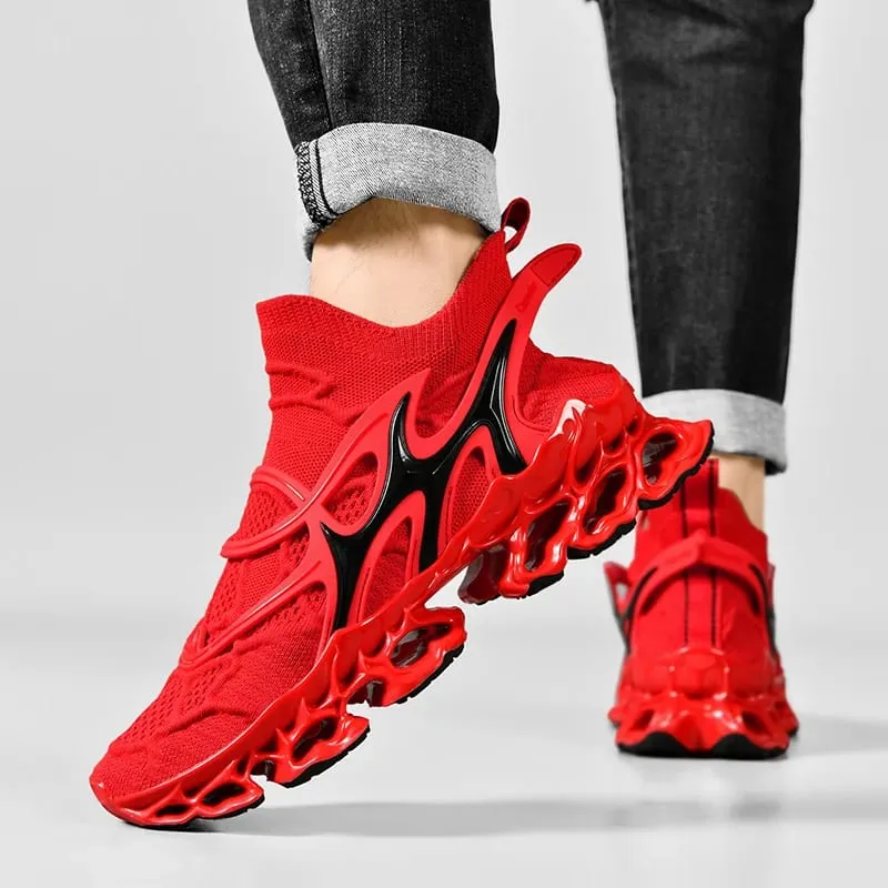 Scarpe da uomo tipo lama scarpe da corsa traspiranti con assorbimento degli urti scarpe antiscivolo per jogging tennis palestra scarpe da ginnastica casual da passeggio — image 3