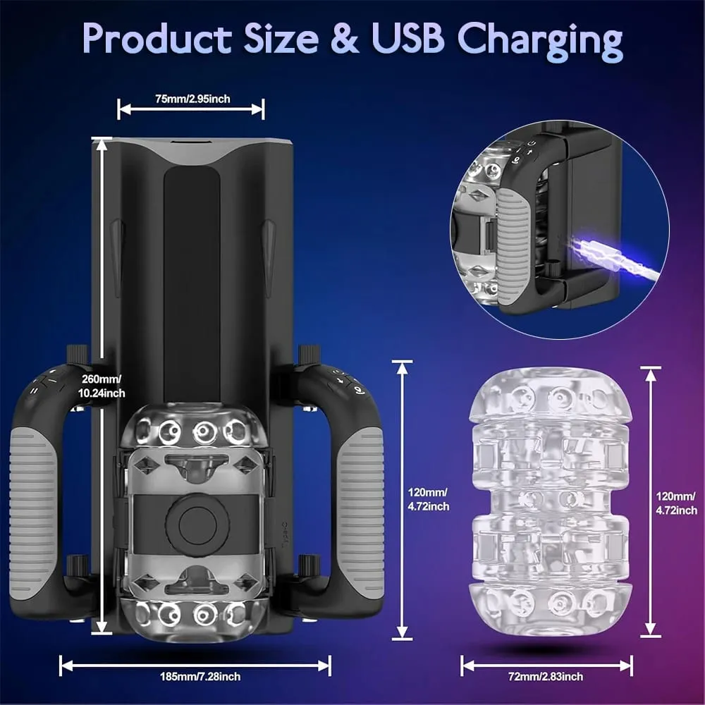Mannelijke Masturbatie Cup 12 cm 6-Segment Vaste Telescopische Een Sleutel Burst Auto Stuwkracht Masturbator Uithoudingsvermogen Trainer Adult Sex speelgoed