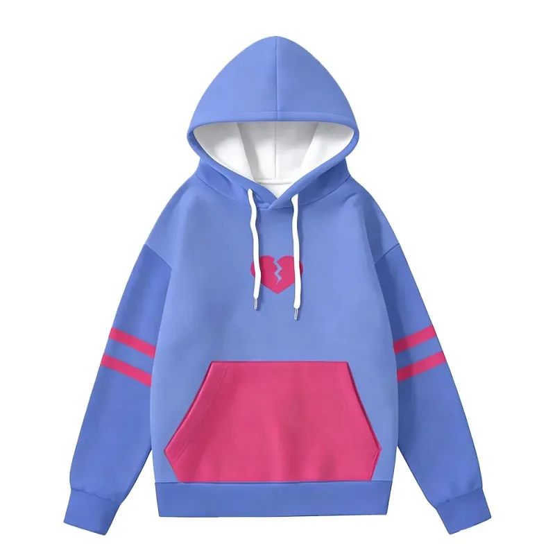 Undertale Frisk Cosplay Hoodies Men Women Pullover Jacket STAY DETERMINED Letter Graphic Sudaderas Casual Streetwear Couple Tops — image 4