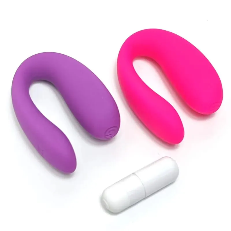 U-Shape Clitoral Stimulator Wearable Female Vaginal Vibrator G-spot Massager Small Powerful Bullet Vibrator Portable Sex Toys — image 1