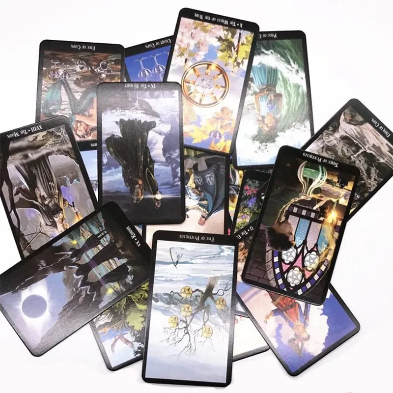 Witches Tarot Divination Board Game Anglická verze Začátečníci Fortune Family Party Zábavná stolní hra 78ks Hot Selling — image 5