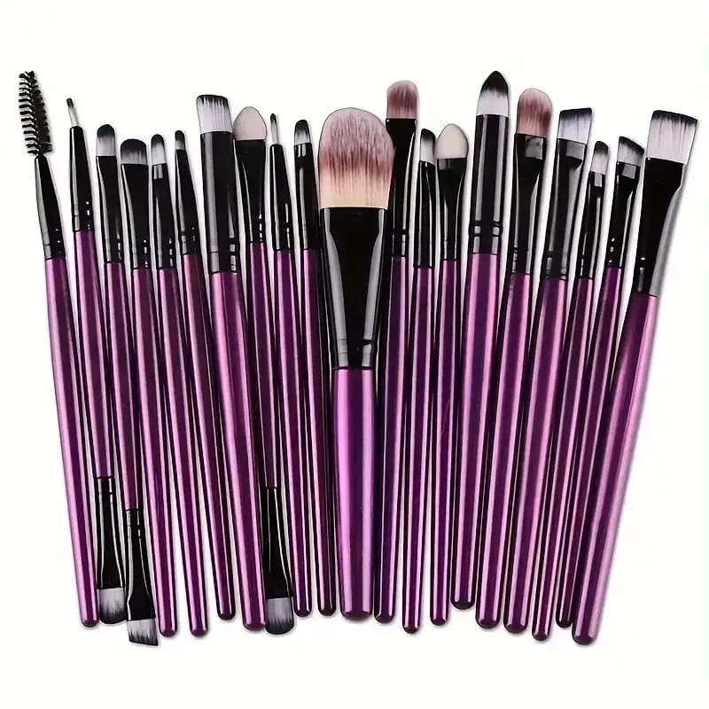 8st-20st sminkborstar set Mjuk fluffig ögonskugga Borste detalj Concealer Blush Loose Powder Foundation Highlighter Beauty Tool — image 30