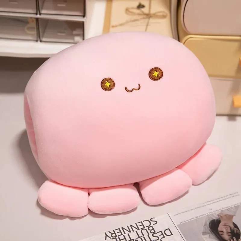 35 ซม.Octopus หมอน Plush ตุ๊กตา Ball Shape สัตว์น้ำมืออุ่นหลุมอุ่นน่ารัก Face Plushie กลับสนับสนุน — image 11