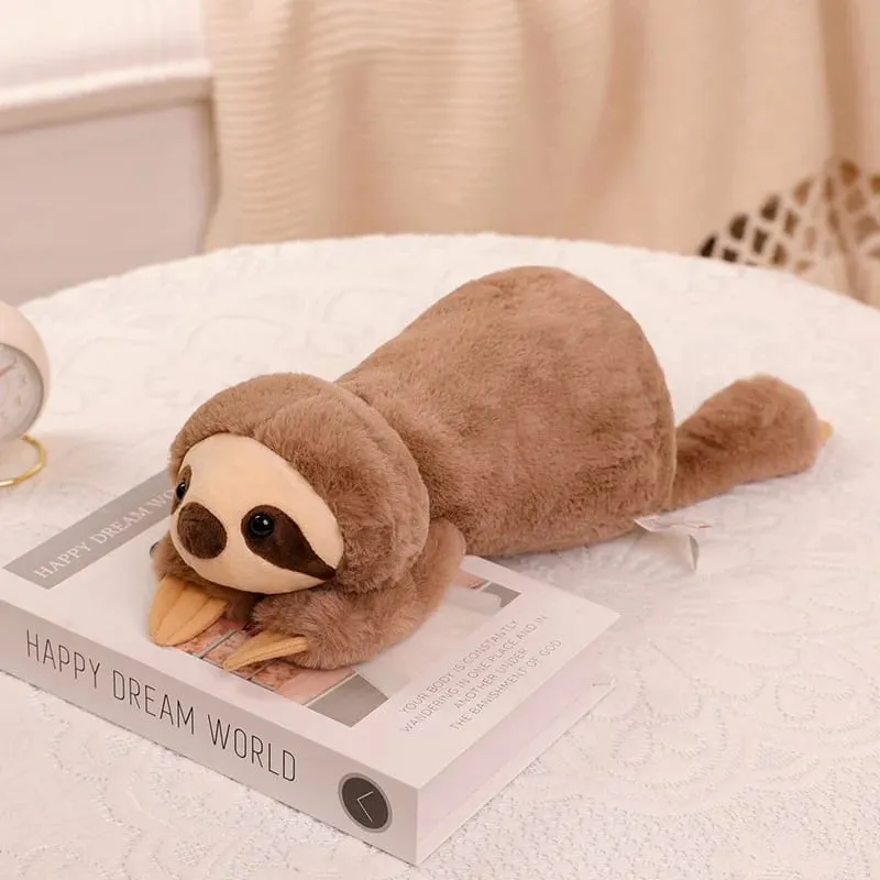 Jouets en peluche doux, raton laveur, Crocodile, paresseux, renard, animaux mignons, oreiller de couchage, coussin en peluche de dessin animé — image 4