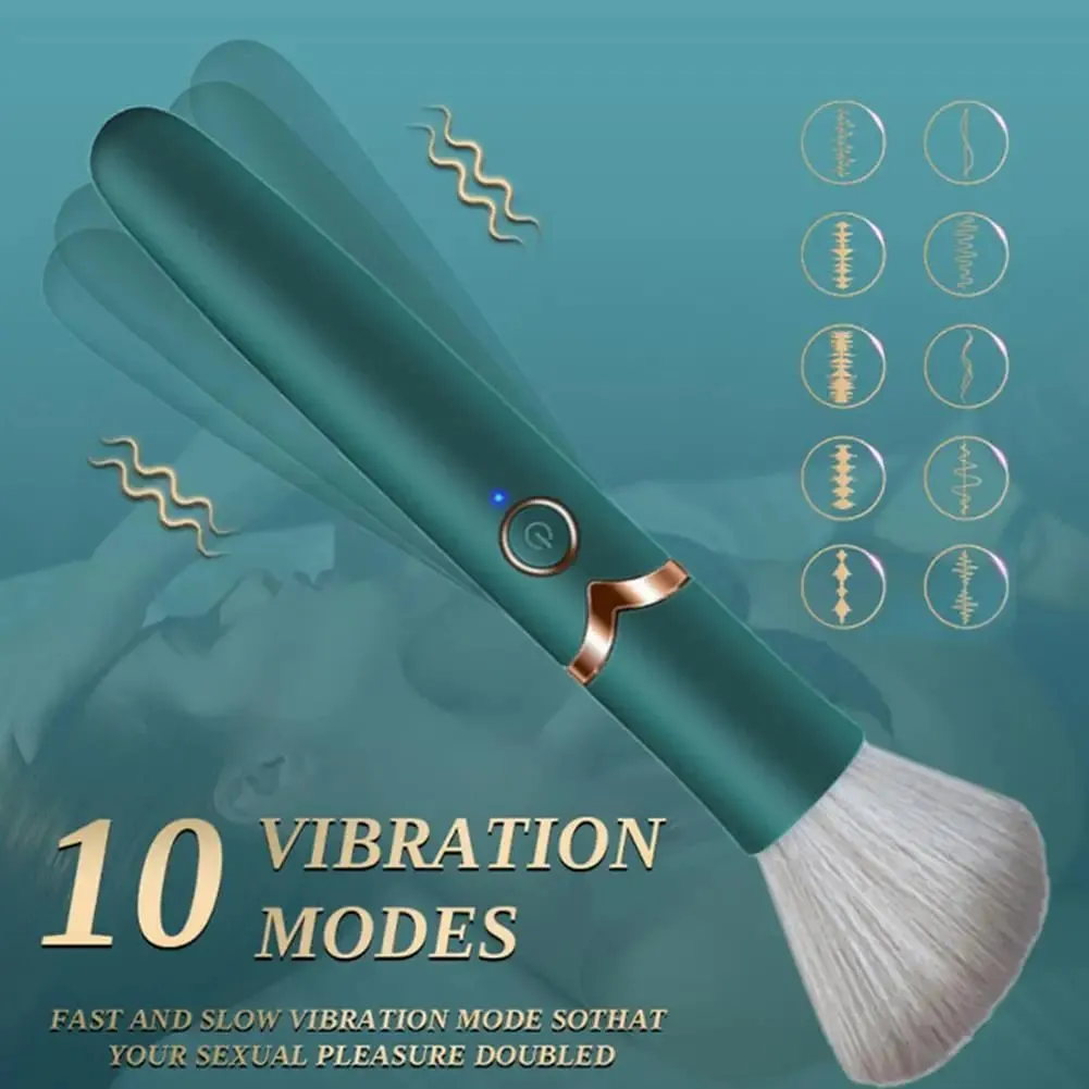 Elektrický štětec na make-up Základní štětec Vibrační štětec na make-up Přenosný dobíjecí kosmetický štětec na detaily Makeup Tools — image 4