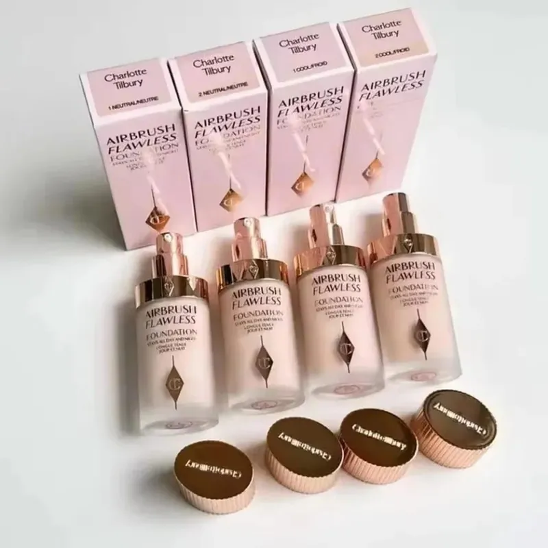 Charlotte Tilbury Setting Powder Compact Lip Gloss Foundation דו-גווני פלטת צלליות סומק קל משקל עדין עמיד לאורך זמן — image 3