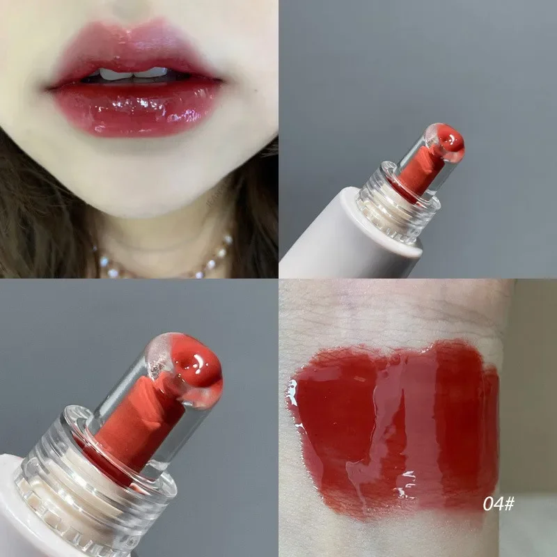 Gelatina Lip Gloss Specchio a lunga durata Acqua Smalto per labbra Rossetto colorato idratante Cristallo lucido Tinta per labbra Labbra coreane Cura Trucco — image 3