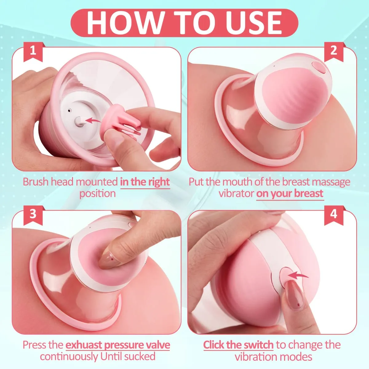 Nipple Licking Vibrator Breast Massager Stimulation Soft Tongue Licker Waterproof Adult Sex Toy for Women — image 4