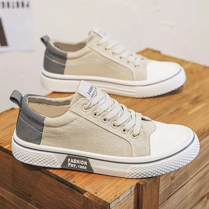 Chaussures de skateboard polyvalentes et respirantes pour hommes, chaussures de sport décontractées à fond souple, tendance, en toile, tailles 37 à 48, nouvelle collection