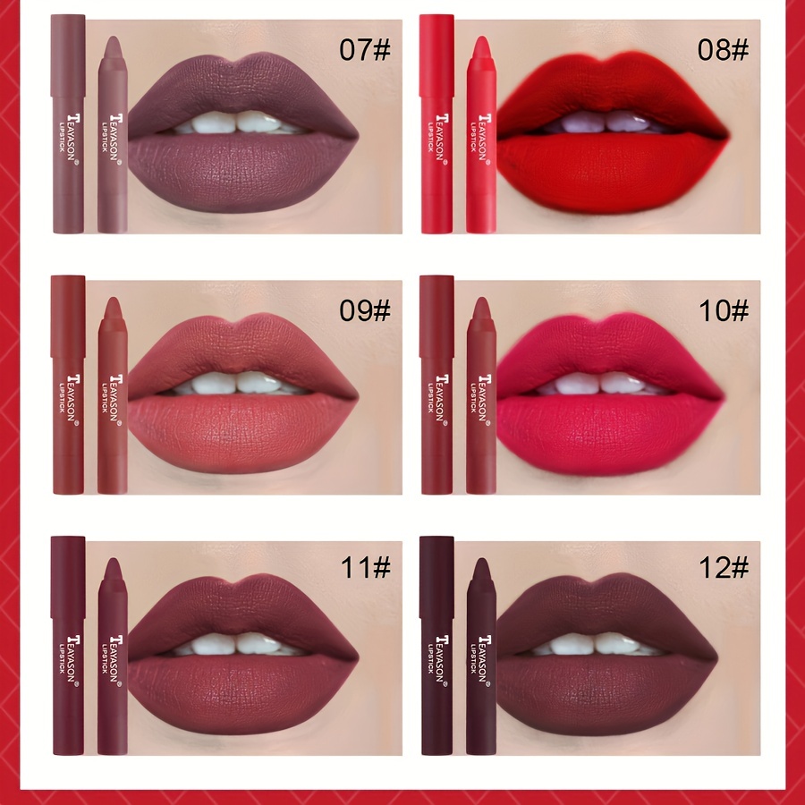 12 Colors Matte Misty Lipstick Set: Long-Lasting Smudge-Proof Sexy Velvet Lip Liners & Primer For Women's Makeup — image 5